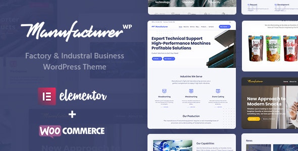 Manufacturer v1.1.8 - Industrial WordPress Theme