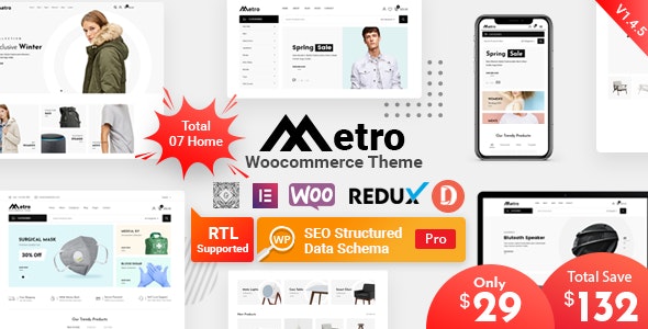 Metro v1.4.4 - Minimal WordPress Theme for WooCommerce