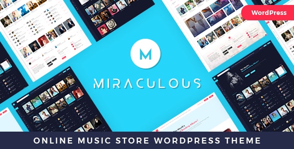 Miraculous v1.0.8 - Music WordPress Template