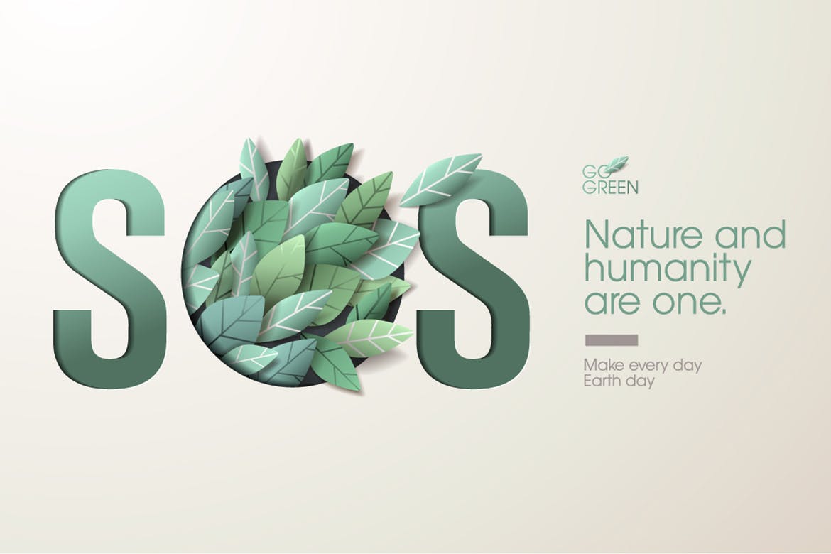 Nature web banner concept design