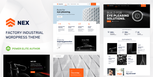 Nex v6 ​​NULLED - Industrial WordPress Template