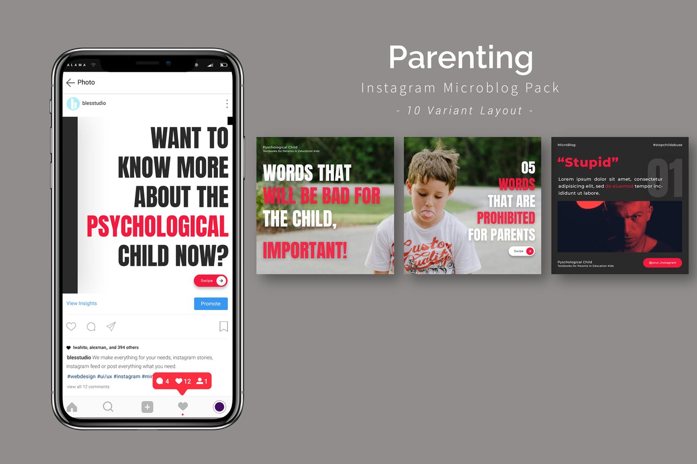 Parenting - Instagram Microblog Pack