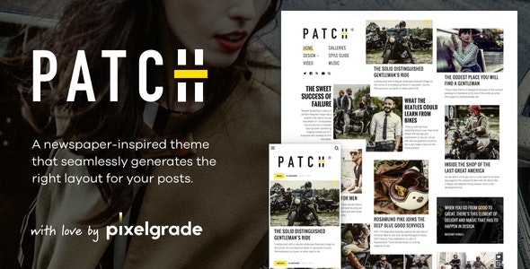 Patch - Unconventional Newspaper-Like Blog Theme