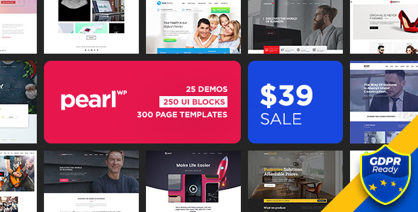 Pearl v3.1.3 NULLED - Corporate Business WordPress Template