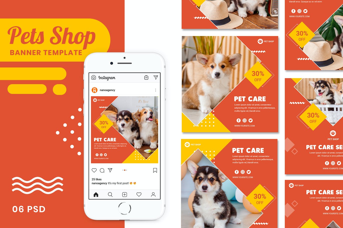 Pets Friend Shop Instagram Post Collection Banner