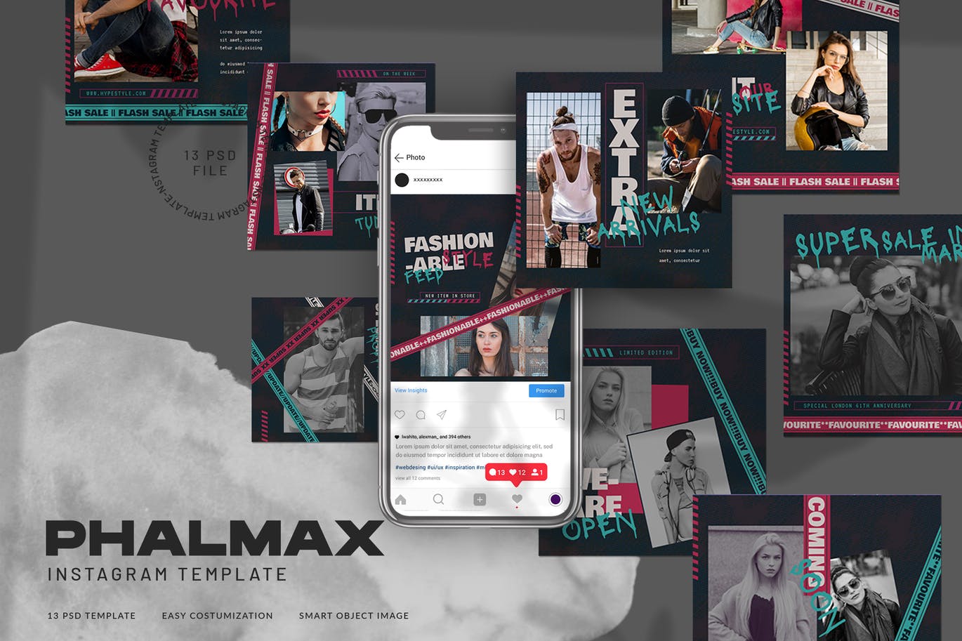 Phalmax Instagram Template for Fashion Streetwear