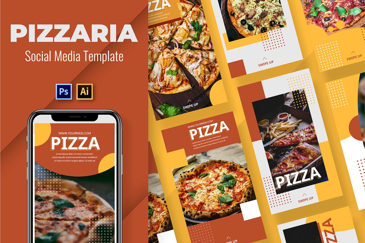 Pizzaria Social Media Template