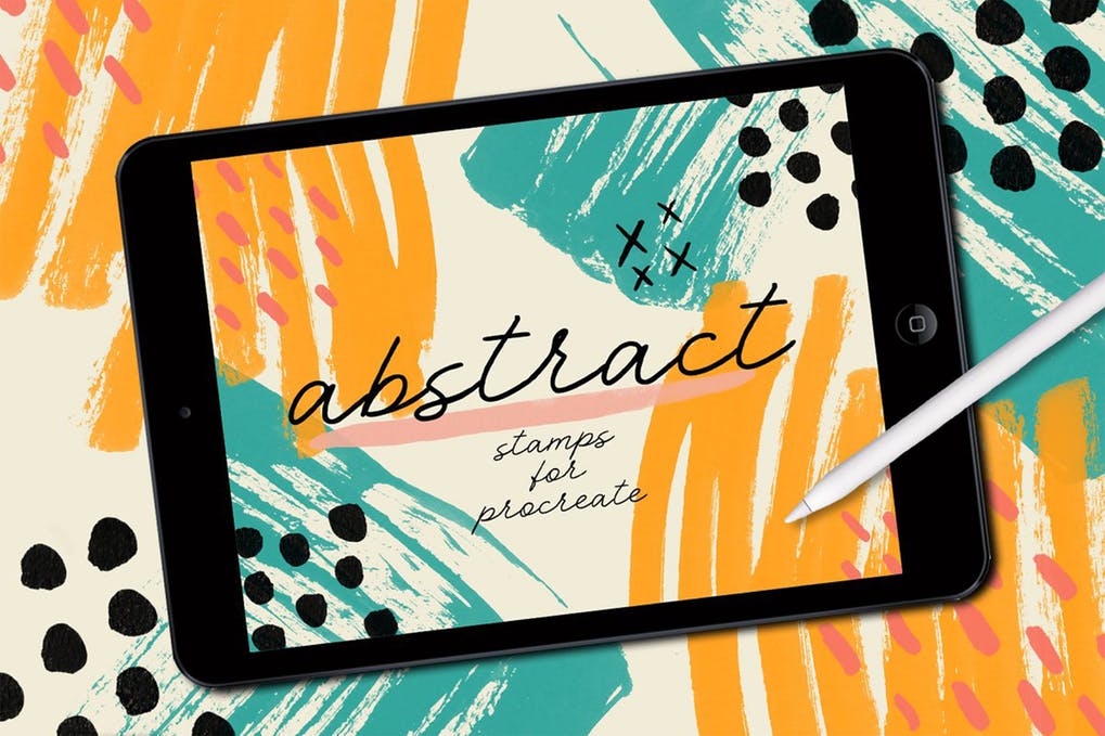 Procreate: Abstract Stamp Brushes