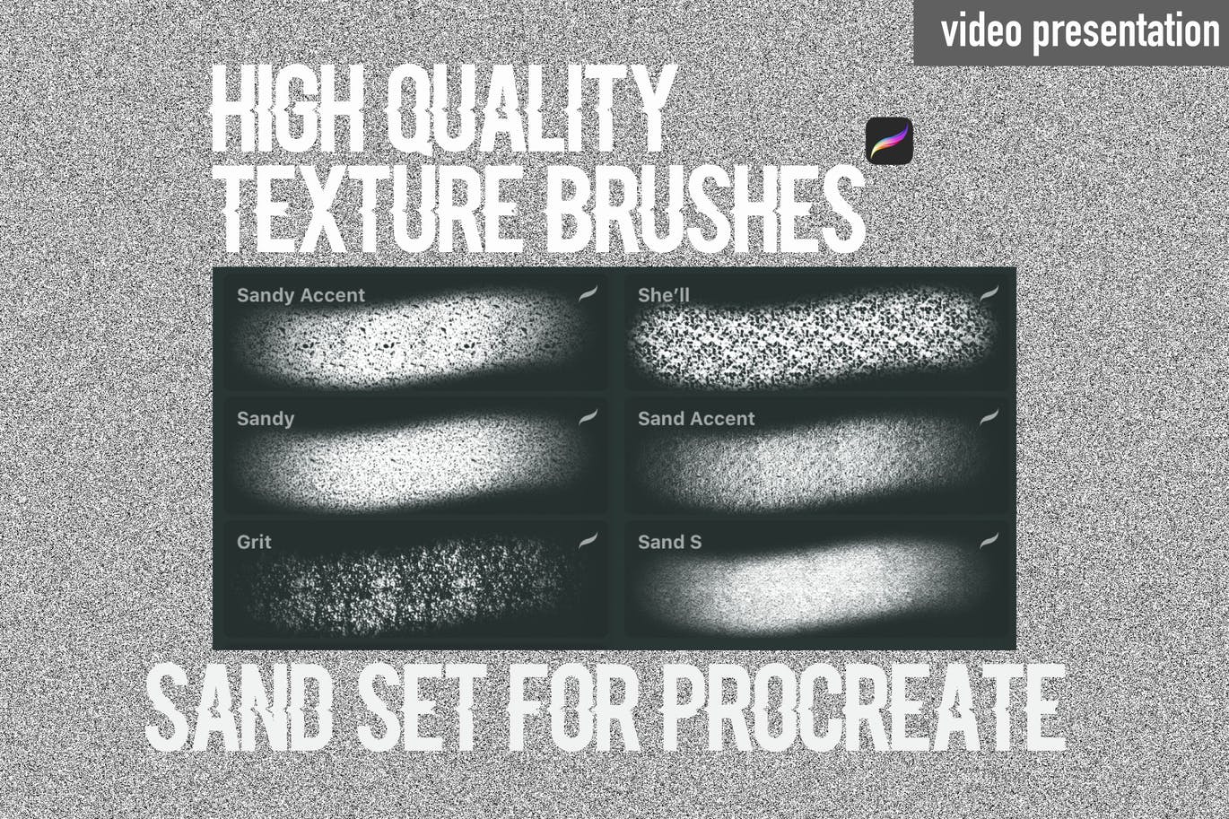 Procreate texture brushes.Sand