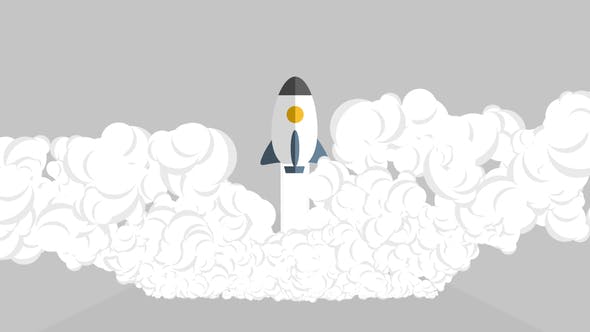 Quick Start Up Rocket Logo