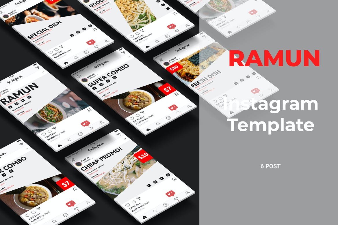 Ramun - Ramen Food Social Media Post Part 10