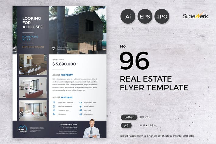 Real Estate Flyer Template 96 - Slidewerk