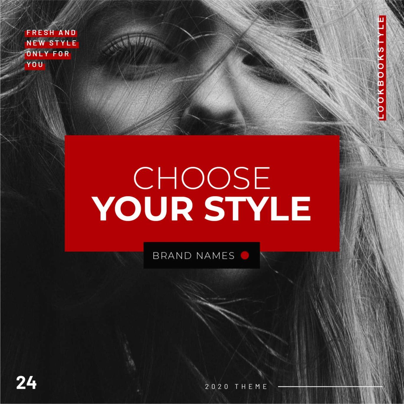 Redstyle Instagram Feed Powerpoint Template