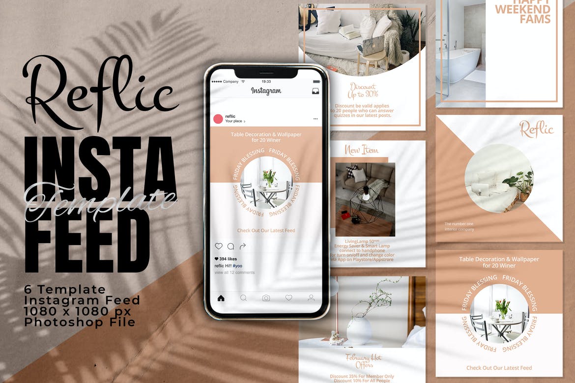 Reflic Instagram Feed Post Template