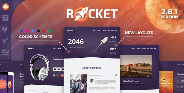 Rocket v2.8.4 - Creative WordPress Template