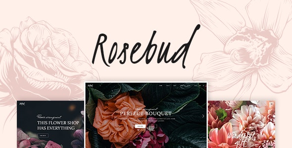 Rosebud v1.4 - Flower Shop WordPress Theme