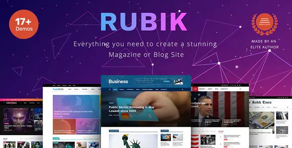 Rubik v1.7 - premium WordPress theme for news sites