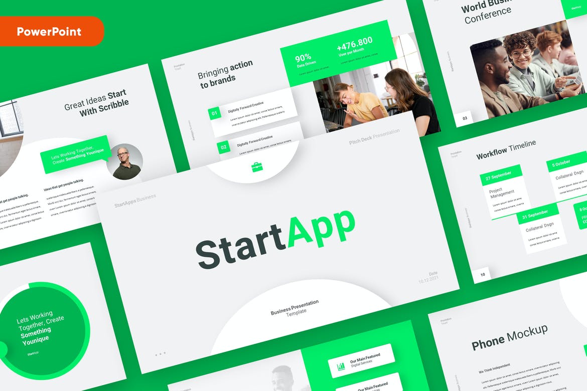 STARTAPP - Business Startup Powerpoint Template