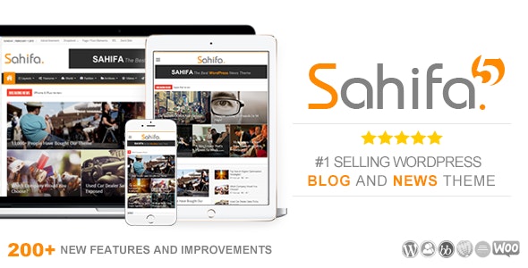 Sahifa v5.7.0 - news - blog WooCommerce template on WordPress