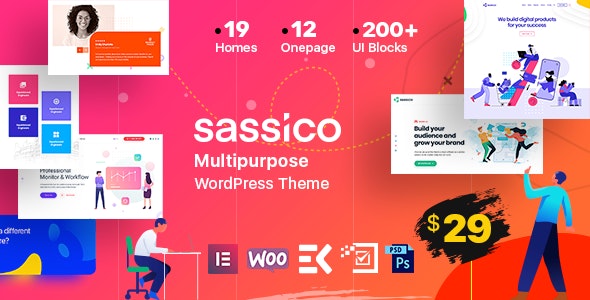 Sassico v1.9 - Startup Agency WordPress Theme