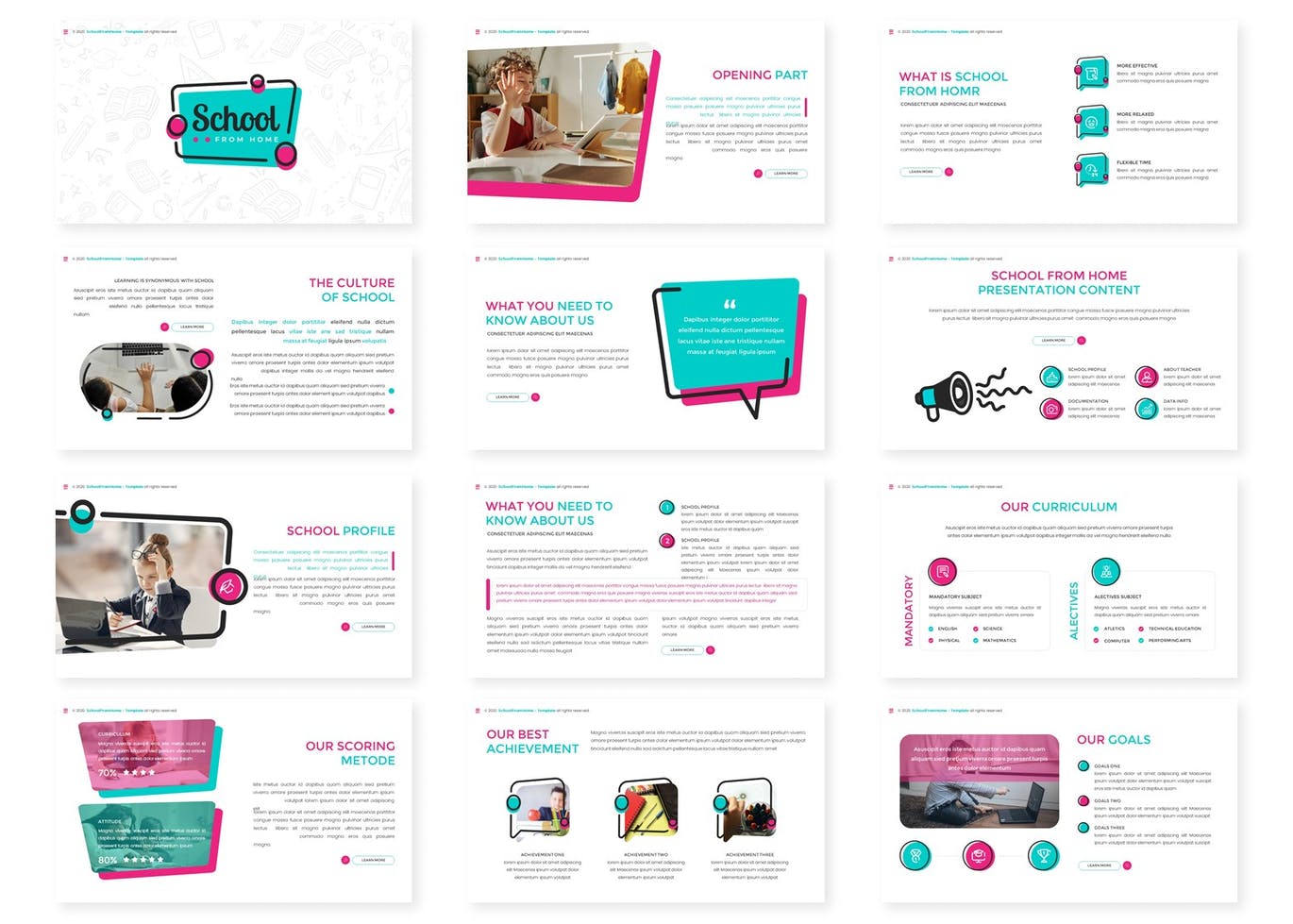 School From Home - Education Keynote Template