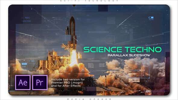 Science Techno Parallax Slideshow
