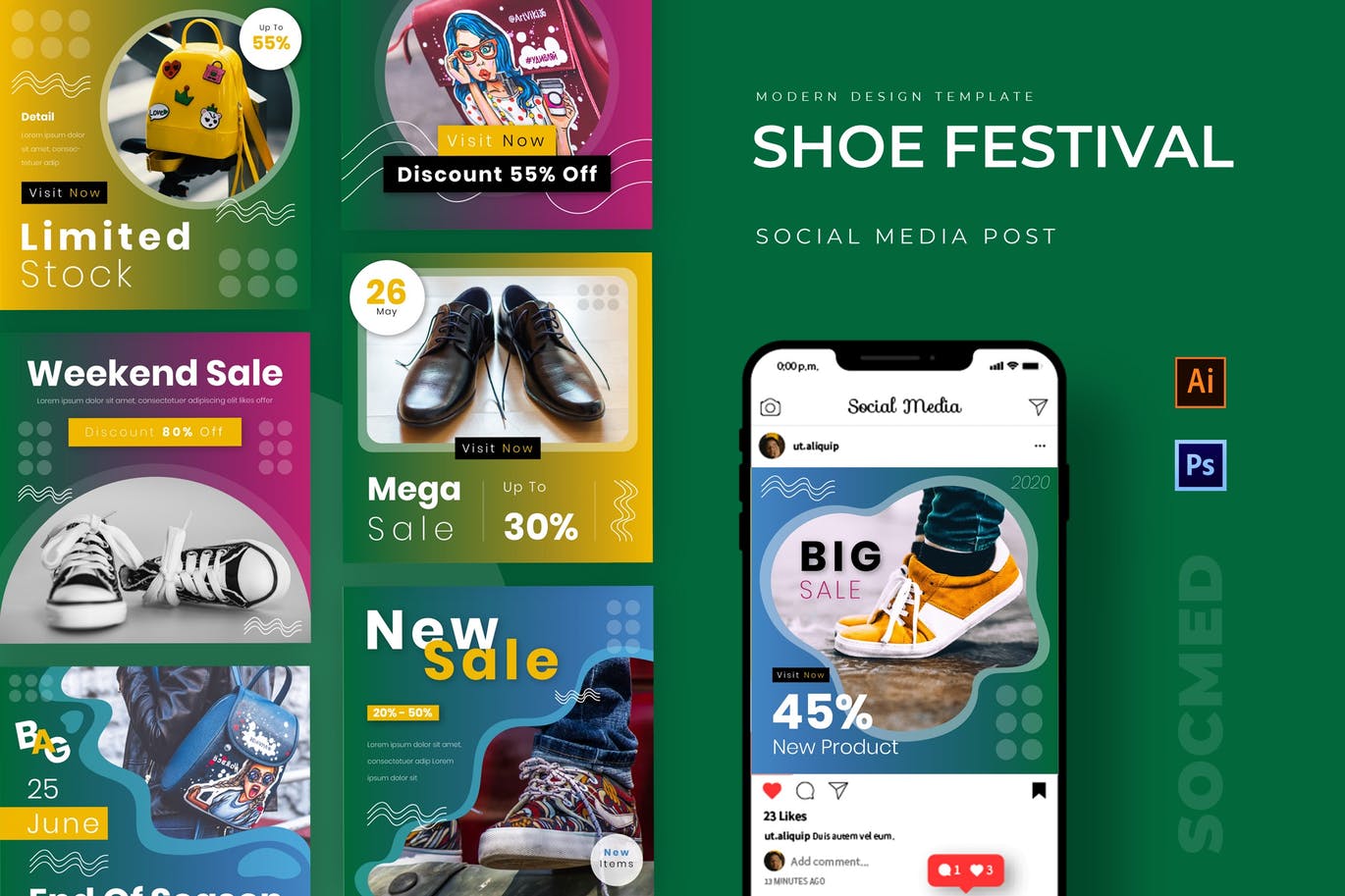 Shoe Festival Instagram Post