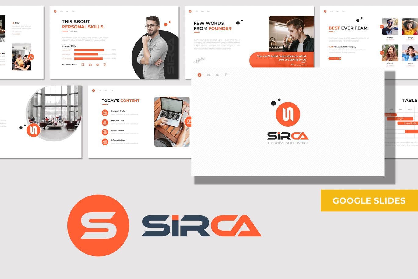 Sirca - Multipurpose Google Slides Template