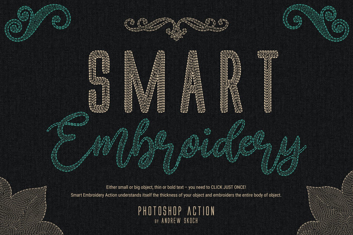 Smart Embroidery - Photoshop Action