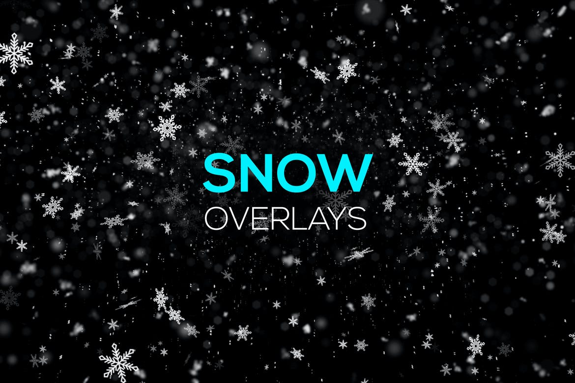 Snow and Snowflakes Overlays