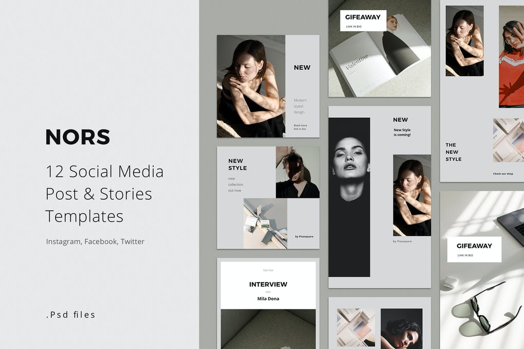 Social Media Pack Posts and Stories Template