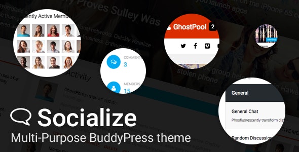 Socialize v2.38 - Multipurpose BuddyPress Theme
