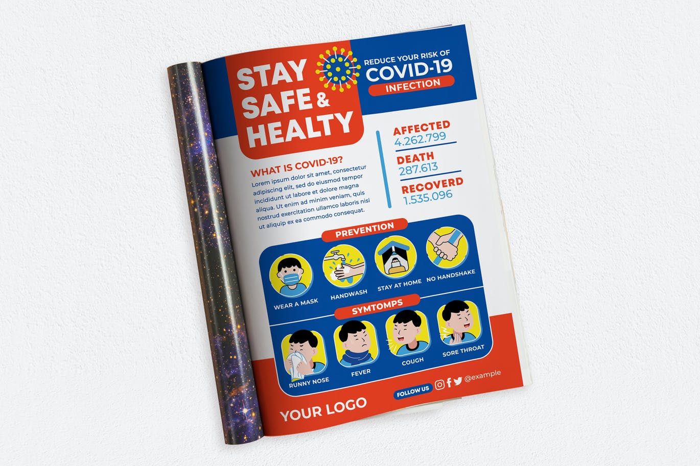 Stay Safe & Healthy Ads Magazine
