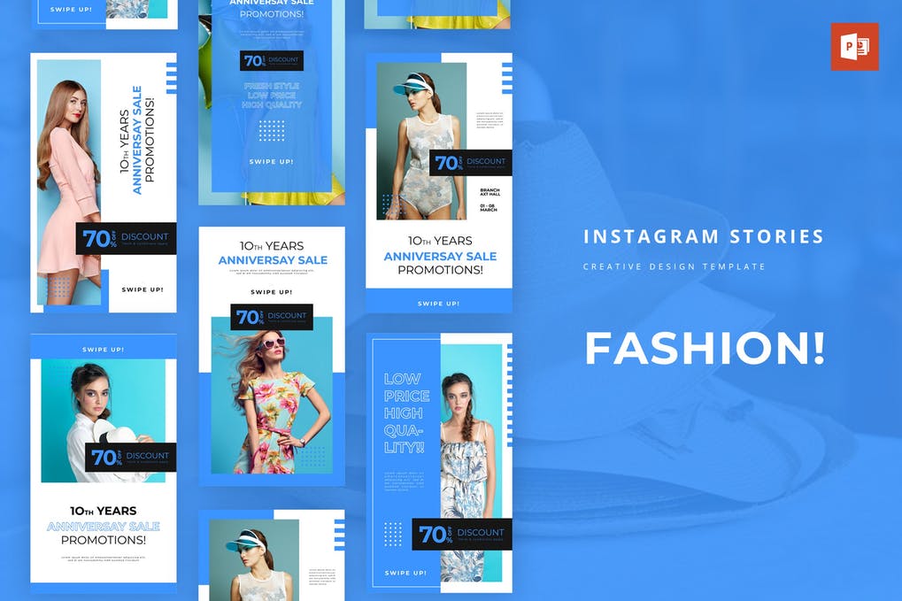 Super Fashion Instagram Story Powerpoint Template