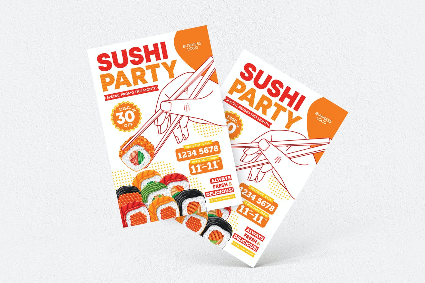 Sushi Party Flyer