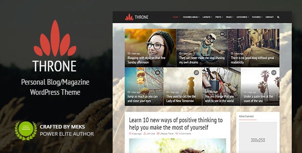 Throne - Personal Blog-Magazine WordPress Theme