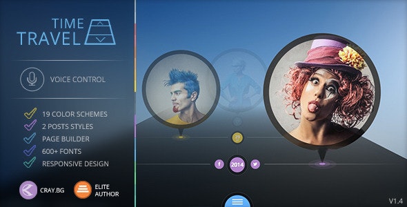 Time Travel - Timeline WordPress Theme