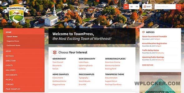 TownPress v3.3.2 - City / Town WordPress Template