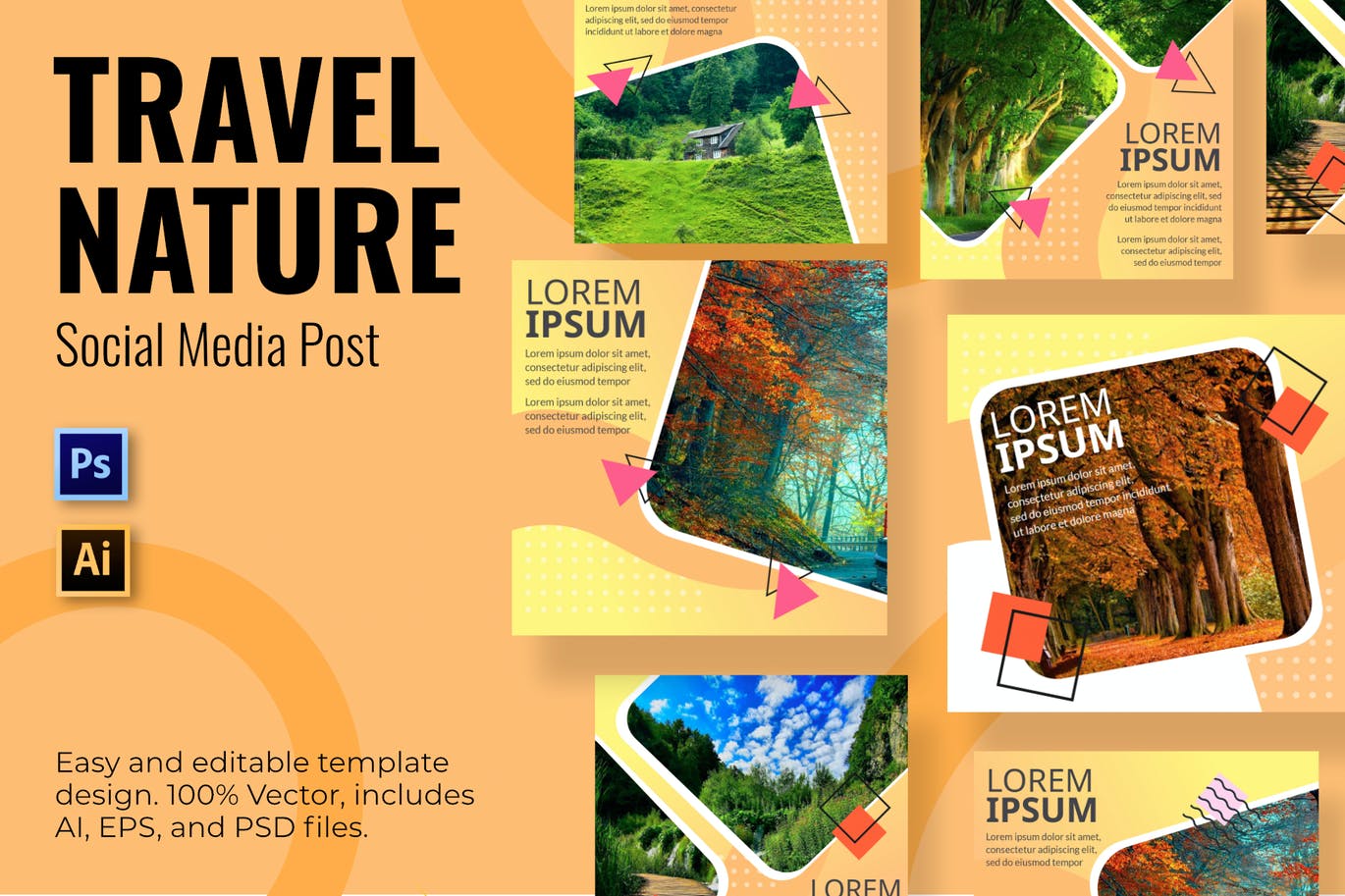 Travel Green Social Media Template