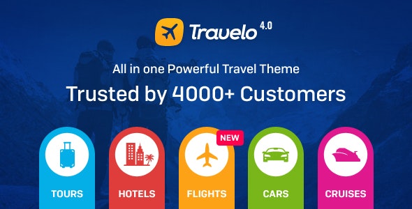 Travelo v4.2.0 - Hotel -Tours Booking Template WordPress