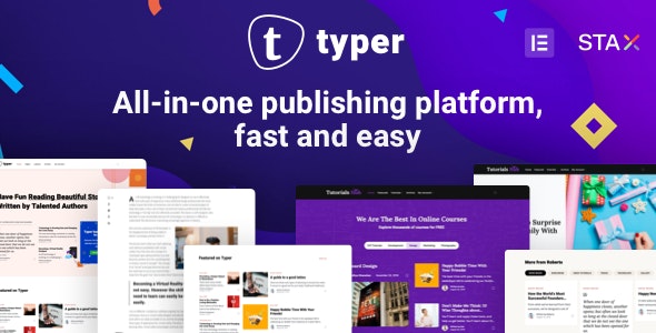 Typer v1.9.0 NULLED - awesome WP multi-author blog and posting theme