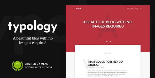 Typology v1.6.3 - Simple WordPress Template for Blog