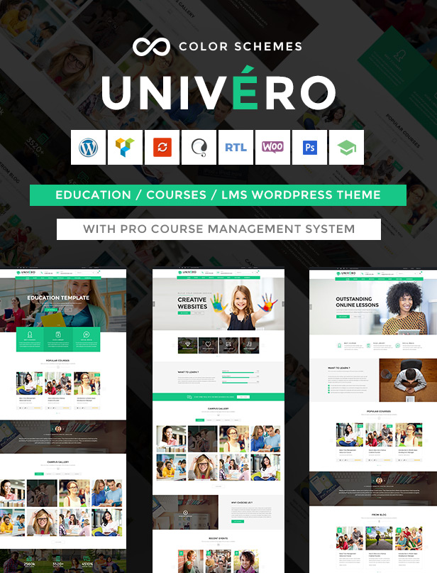 Univero - Education LMS & Courses WordPress Theme