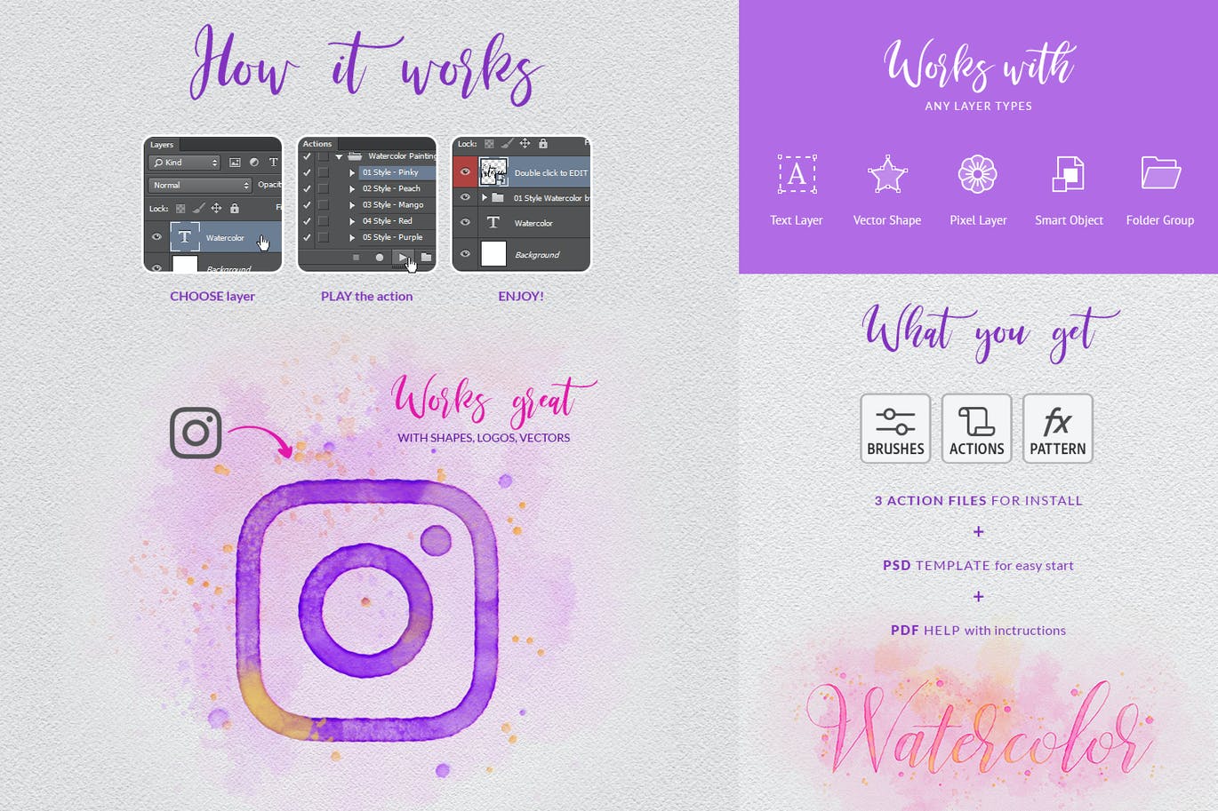 Watercolor Painting - Photoshop Action