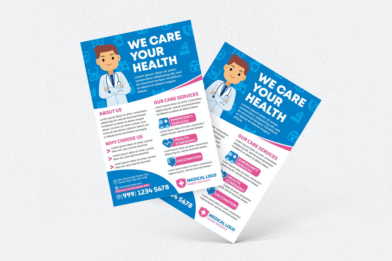 We Care Your Health Flyer