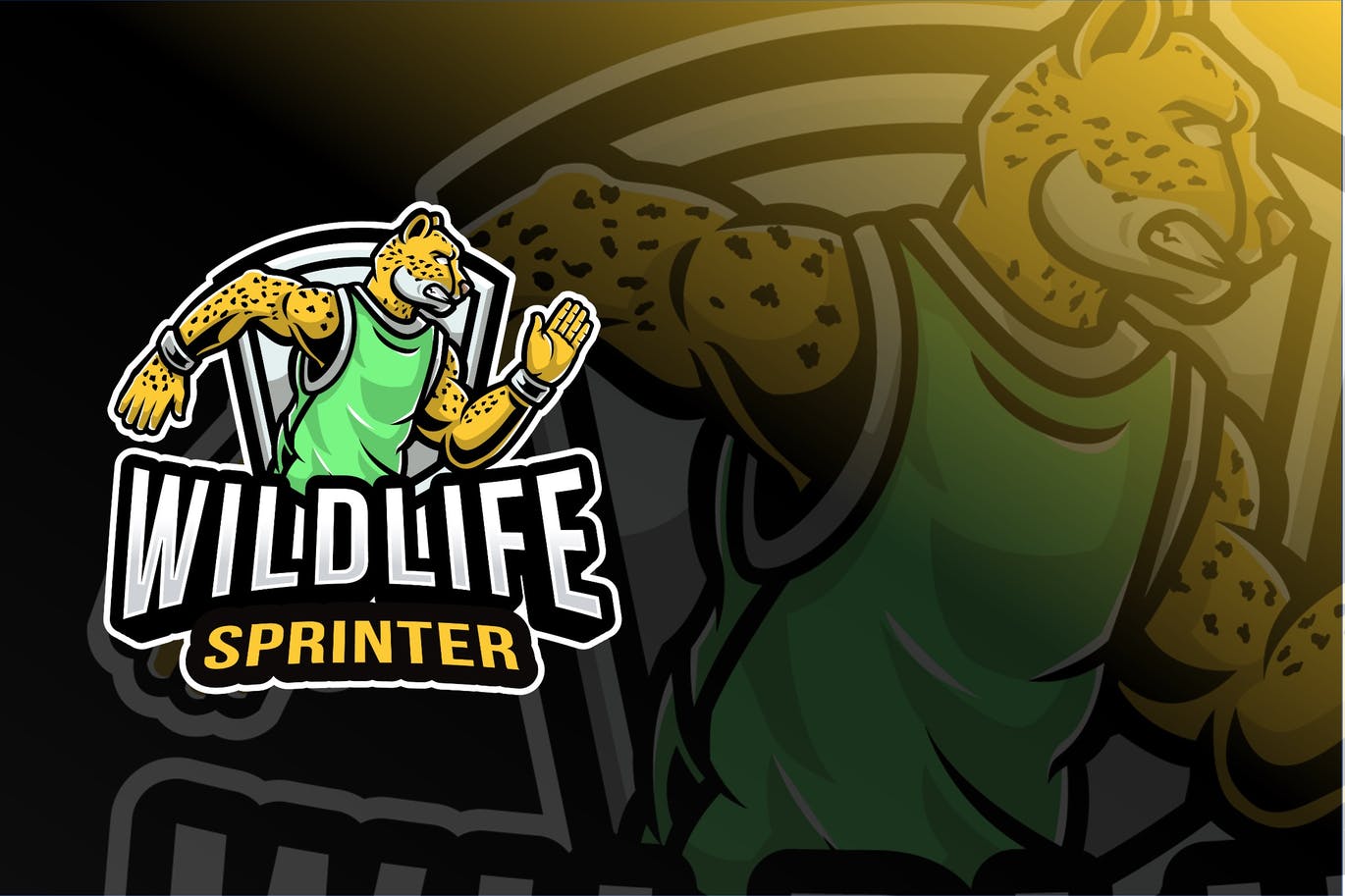 Wildlife Sprinter Sport Logo Template