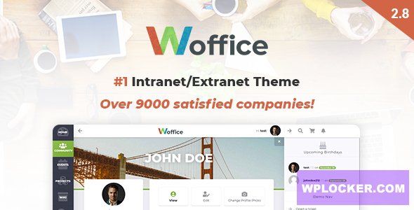 Woffice v2.9.1 - Intranet - Extranet WordPress Template