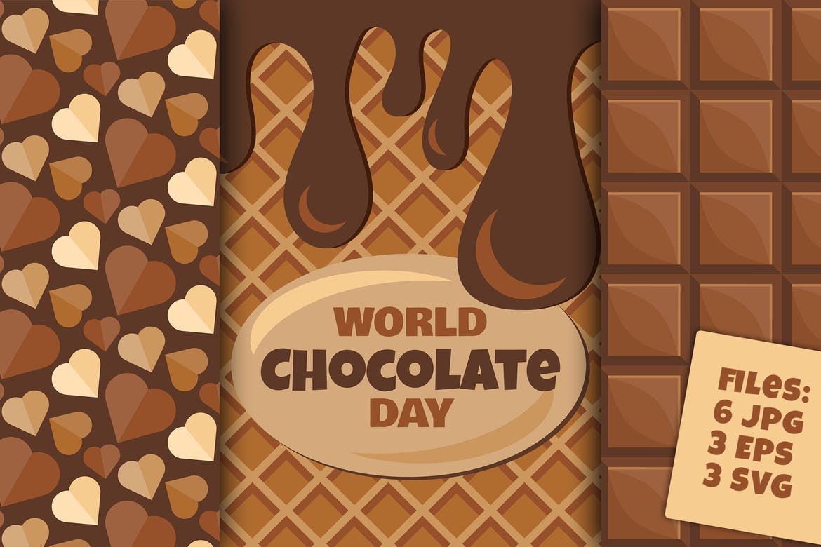 World Chocolate Day Banners Set