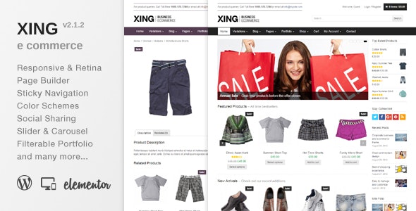 Xing - Business - ecommerce WordPress Theme