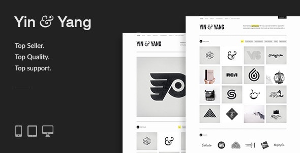 Yin & Yang- Clean & Interactive WordPress Portfolio Theme